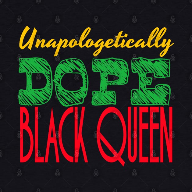 Unapologetically Dope Black Queen Woman Afro American Pride by BrightShadow